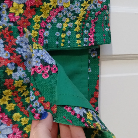 💐Talbots💐 - Green/Multi Floral Pencil Skirt - Picture 9 of 13